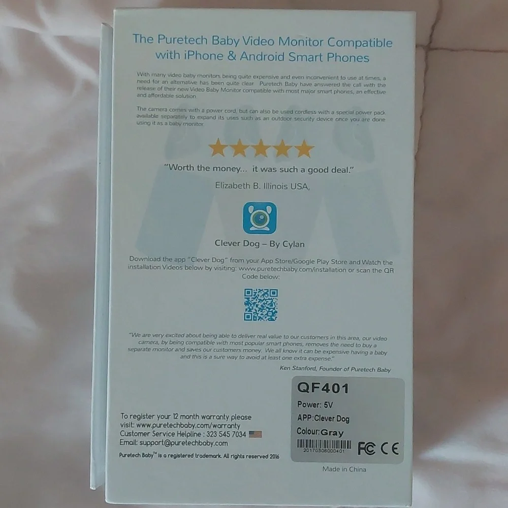 Pure Tech Baby Video Monitor